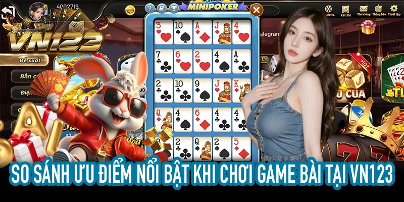 Bàn Poker với các lá bài, chip cược và người chơi